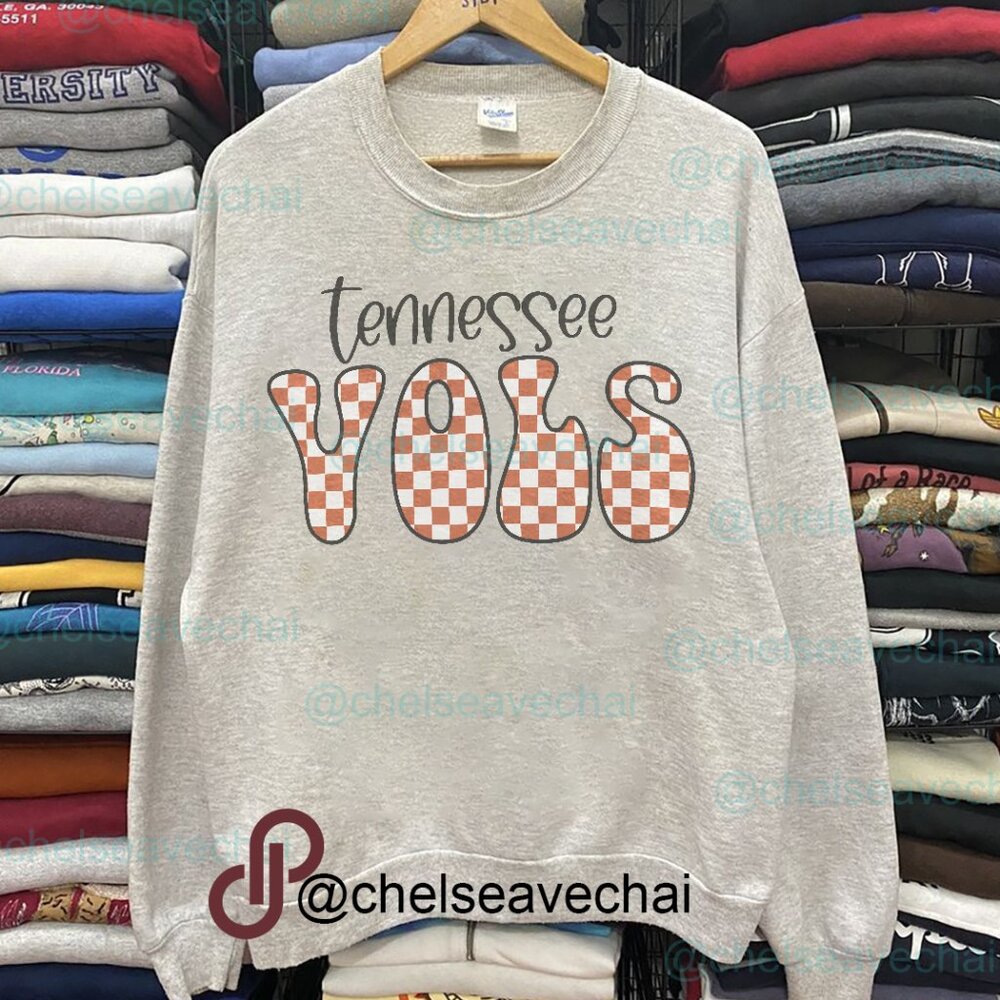 Tennessee Vols Checkered TN Sports Tennessee Volunteers Football Lover Shirt Tee